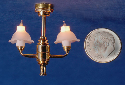 Cir Kit Concepts 2 Arm Bell Shade Chandelier