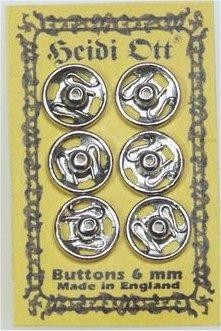 Heidi Ott XZ724 Silver Snap Fasteners - Fast FREE FedEx Shipping! by Heidi Ott