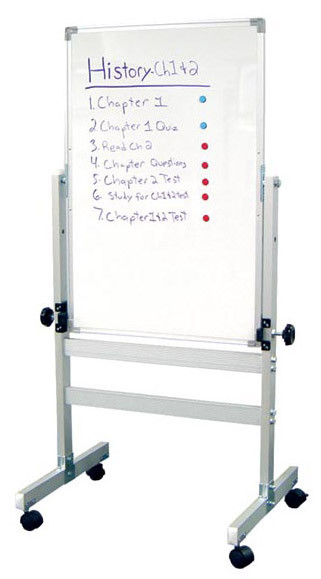 Luxor Double Sided Adjustable Magnetic Whiteboard Easel