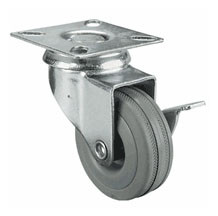 Northern Industrial Tools 5 in Non Marking Swivel Caster with Brake by Northern Industrial Tools