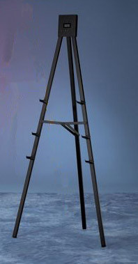 Draper DR Series Black Hardwood Decorative Poster Easel