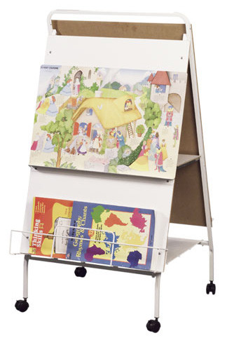Balt Double Sided Baby Folding Display Easel with Colored Tubs