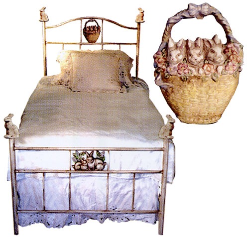 Corsican Bunnies in a Basket Kids Bed Best Price