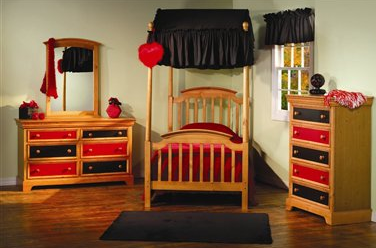 Sunset Trading Crayons Antique Pine Poster Kids Bed Best Price