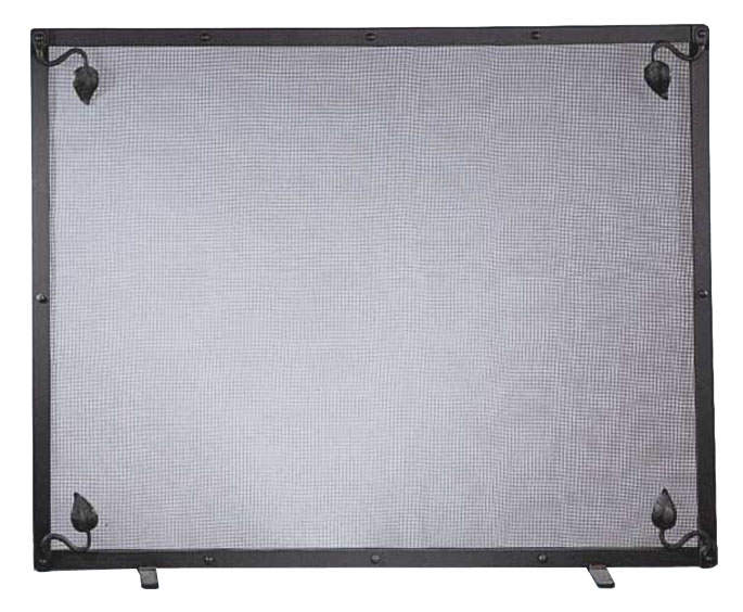 Stone County Leaf Single Panel Fireplace Screen