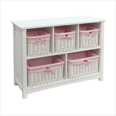 Guidecraft Classic Bookshelf- White Children Bookcases