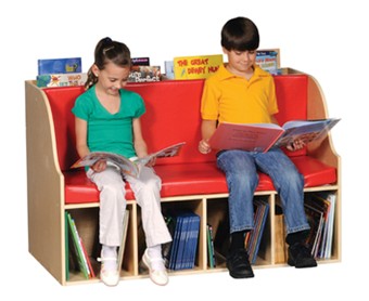 Guidecraft Sit and Store Reading Center Children Bookcases