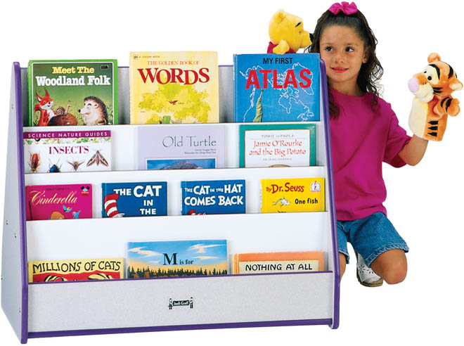 Jonti-Craft Rainbow Accents Two Sided Pick-A-Book Stand