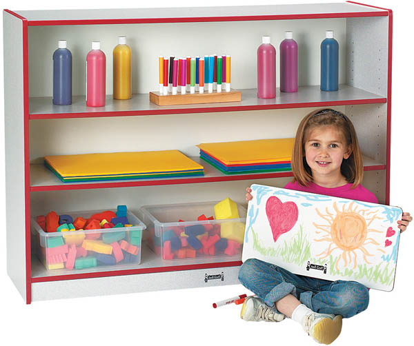 Jonti-Craft Rainbow Accents Super-Sized Adjustable Bookcase Children Bookcases