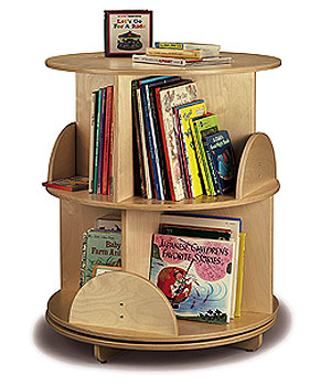 Whitney Bros Carousel Two Level Children Bookcase