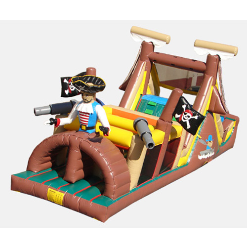 Kidwise Backyard Pirates Obstacle Bounce House (Commercial Grade)