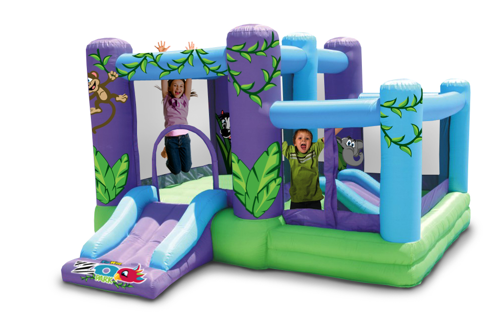 Kidwise NEW! ZOO PARK INFLATABLE BOUNCER WITH BALL PIT