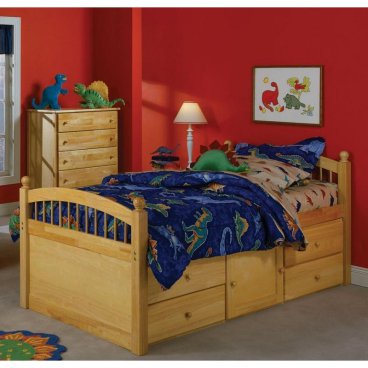 Sunset Trading Crayons Antique Pine Captains Bed Best Price