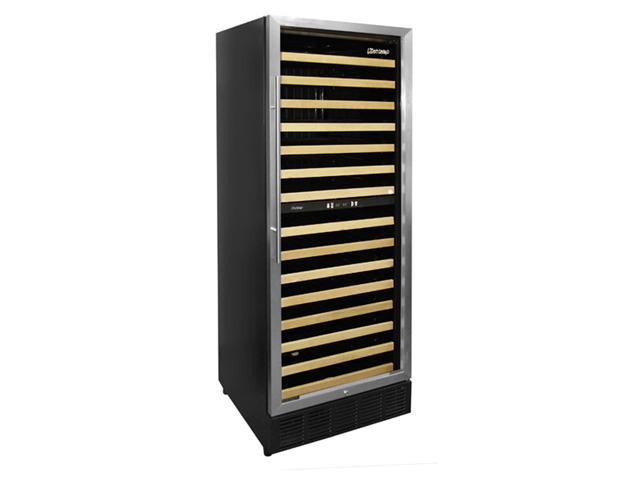 VinoTemp 160 Bottle Wine Cellar - Black/Metal