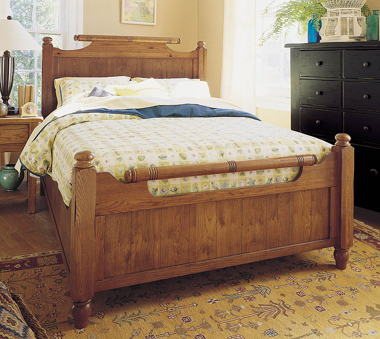Broyhill Attic Heirlooms Feather Bed in Natural Oak Stain - Queen Size Best Price