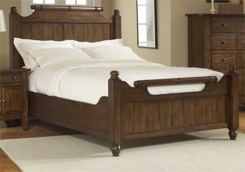 Broyhill Attic Heirlooms Feather Bed with Slats in Rustic Oak - Cal King Size Best Price