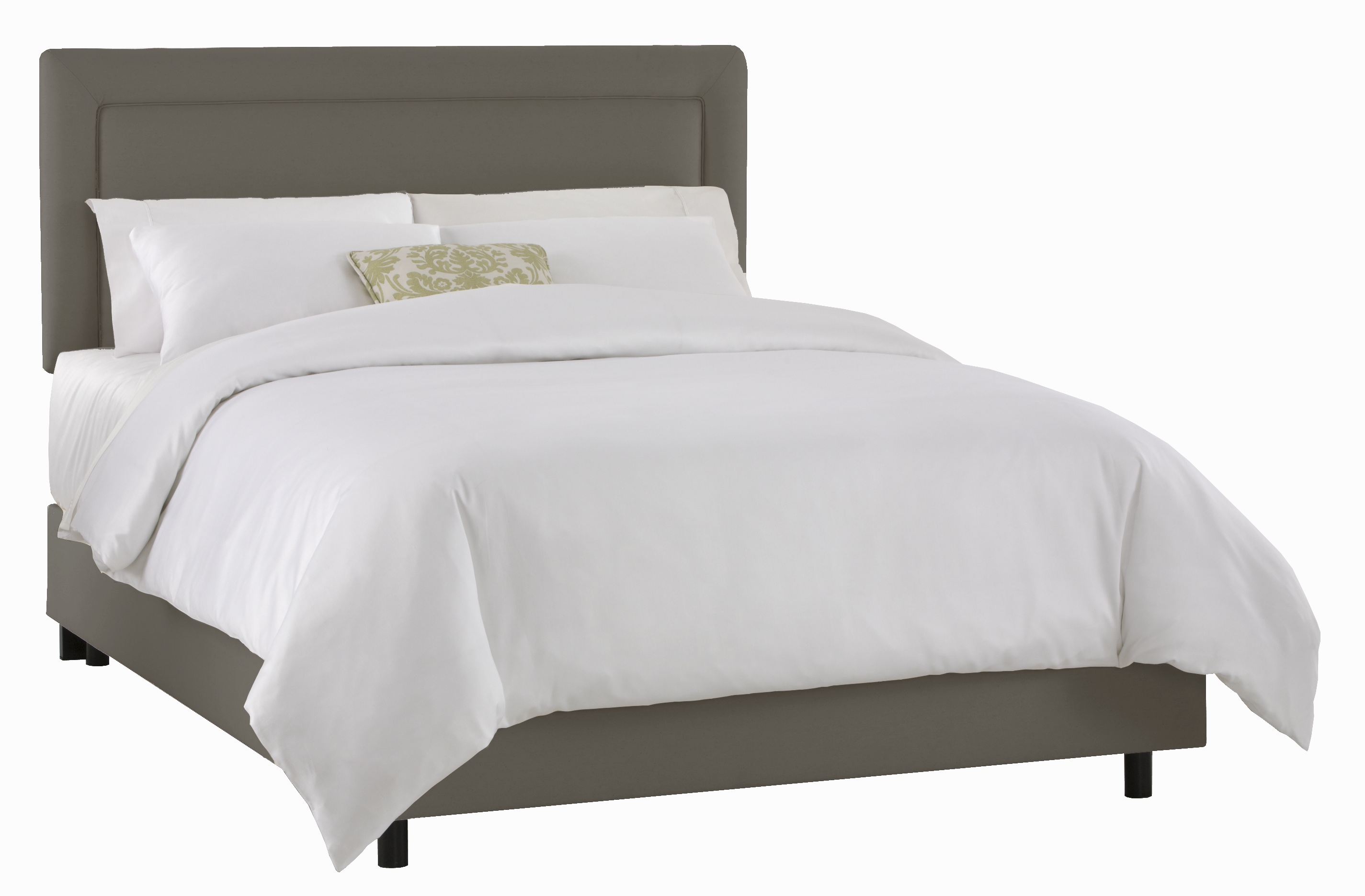 Skyline Furniture Border Bed in Twill Grey Best Price