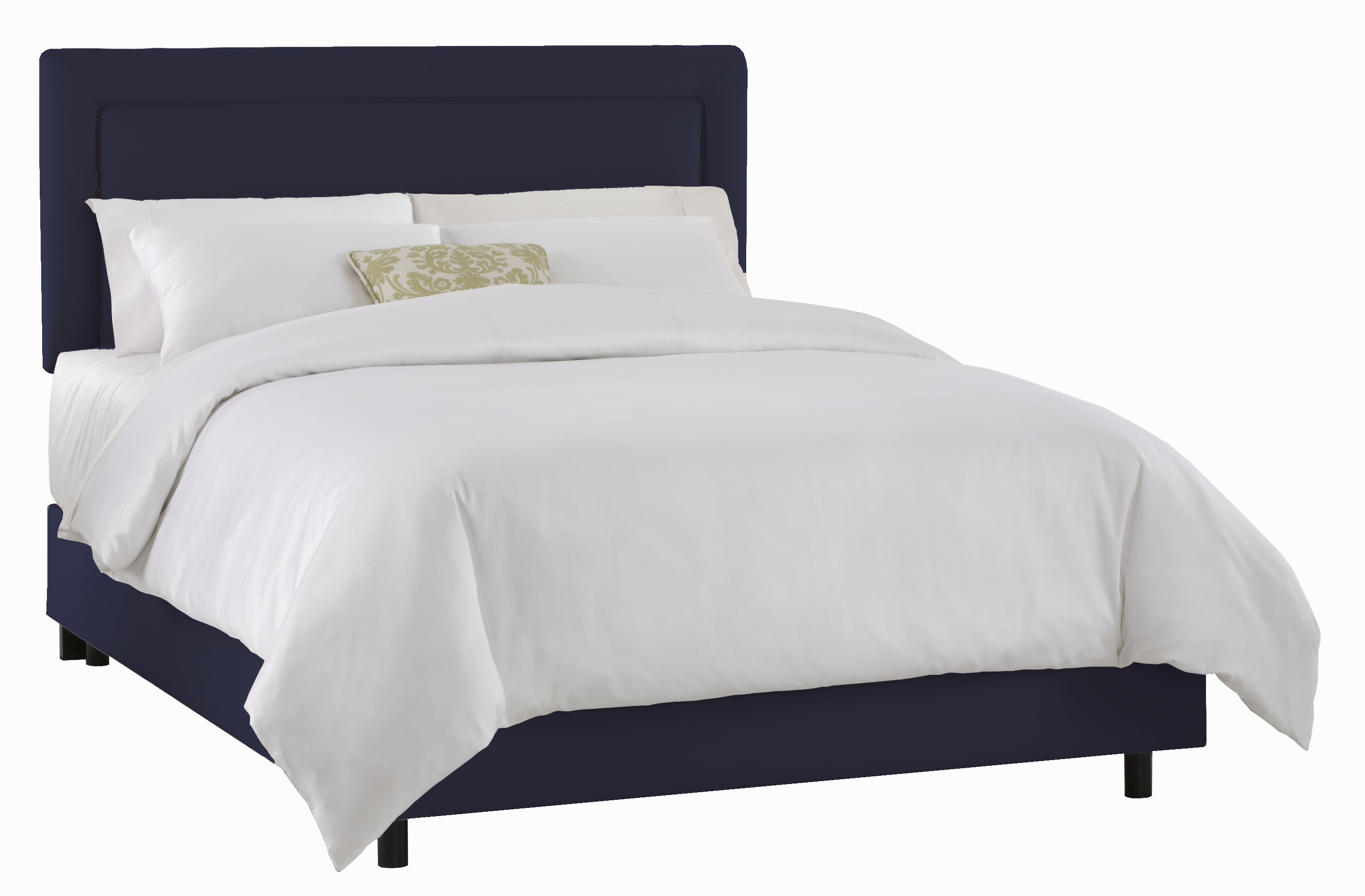 Skyline Furniture Border Bed in Twill Navy Best Price