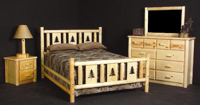 Viking Log Furniture Montana Bed Panel Bed Best Price