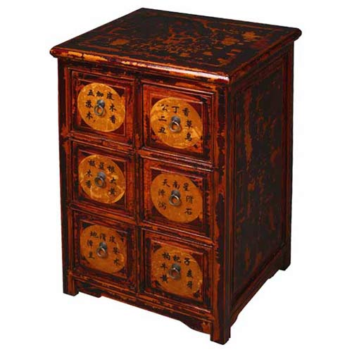 AsiaEXP Antiqued 6 Drawer Medicine Cabinet frc1152 Accent Chest - FREE Inside Delivery! by AsiaEXP
