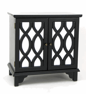 Wayborn Black Tanner Mirror Cabinet