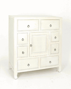 Wayborn Whitewash Suchow Apothecary Chest