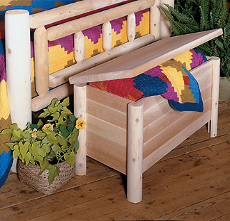 Rustic Natural Cedar Furniture Quilt Chest