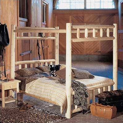 Rustic Natural Cedar Furniture Canopy Bed Best Price