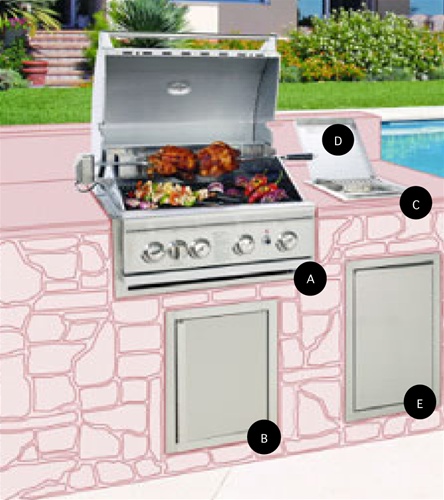 Broil Master Superb SBB 2804 Built-In Gas Grill - FREE Inside Delivery! by Broil Master