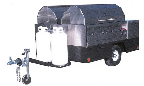 Silver Giant 96 inch Silver Giant BBQ Trailer Grill - FREE Inside Delivery! by Silver Giant