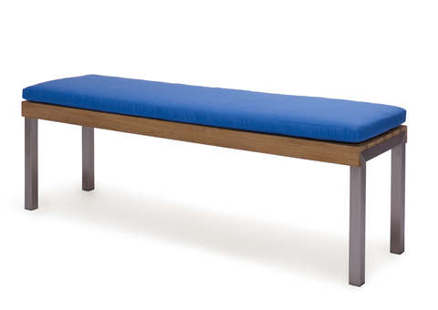 Caluco Grace Backless Bench with Sunbrella Cushion