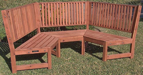 Forever Redwood 3 Section Sky Bench