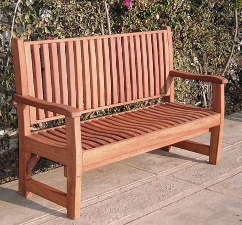 Forever Redwood 4 Foot Ruth Garden Bench