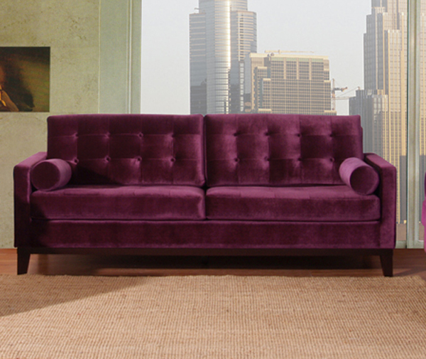 Armen Living 725 Centennial Velvet Sofa