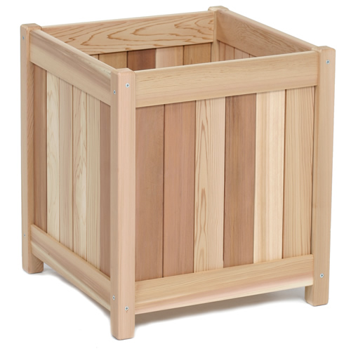 All Things Cedar Western Red Cedar 20 inch Planter Box - Fast FREE FedEx Shipping!