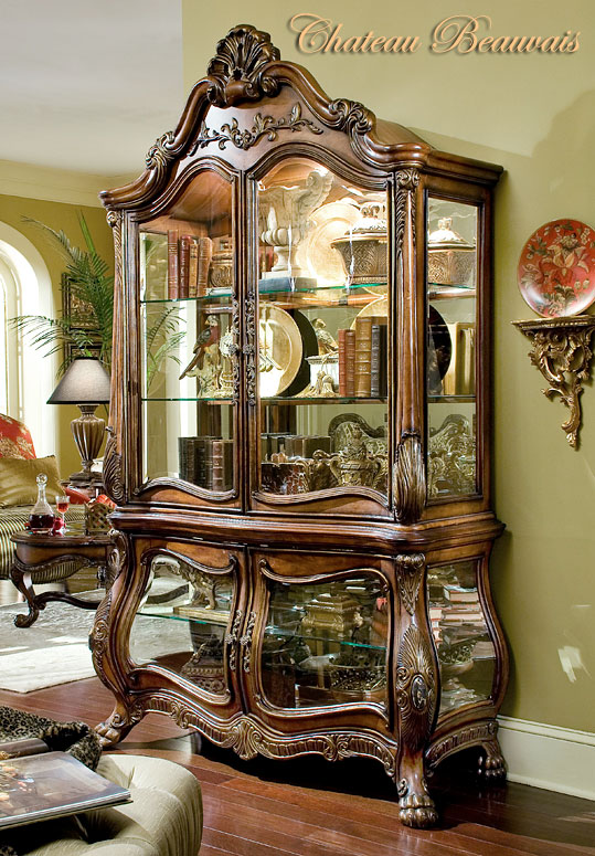 AICO Chateau Beauvais Curio Cabinet - FREE Inside Delivery! by AICO