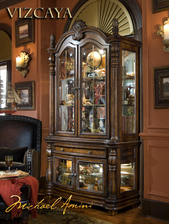 AICO Vizcaya Curio Cabinet - FREE Inside Delivery! by AICO