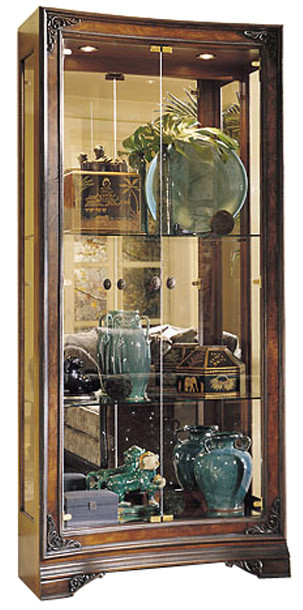 American Drew Grand Revival Concave Display Curio Cabinet by American Drew