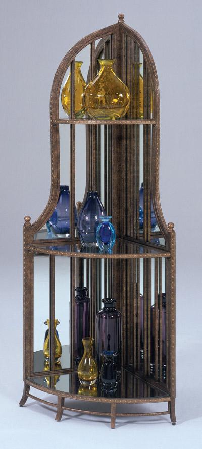 Bernards Furniture Mirrored Corner Curio Cabinet - FREE Inside Delivery! by Bernards Furniture