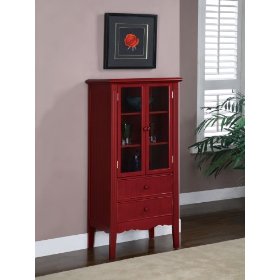 Powell Color Story Crimson Red Bath Curio
