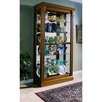 Pulaski 20484 Oak Sliding Door Curio Cabinet.jpg