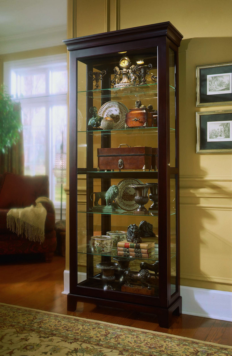 Pulaski 20851 Chocolate Cherry Curio Cabinet