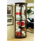 Half Round  Curio Cabinets