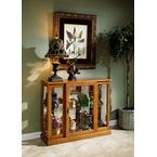 Pulaski 6715 Golden Oak Console Curio Cabinet.jpg