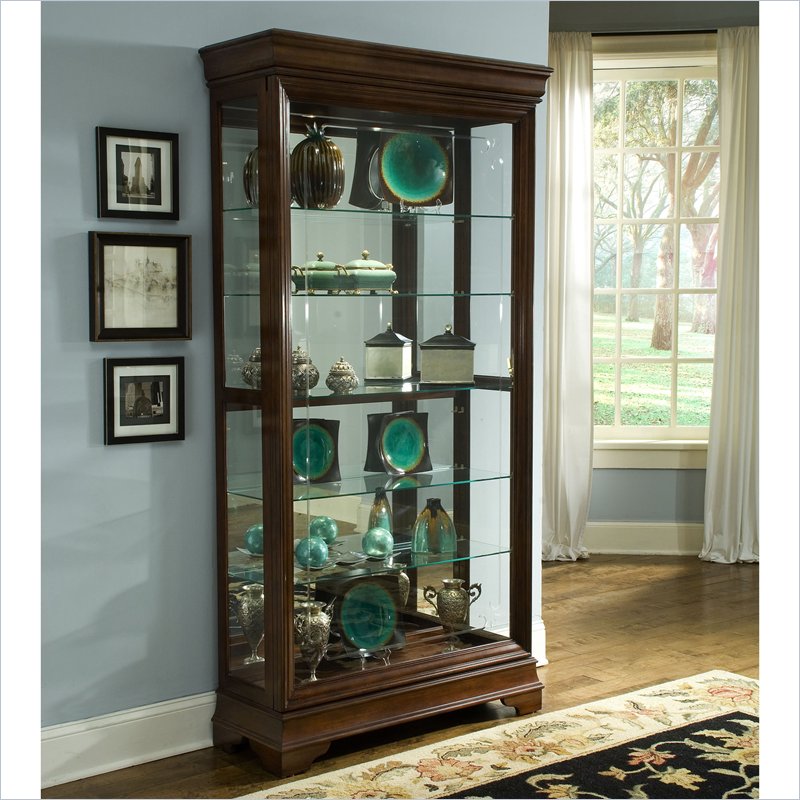Pulaski Classic Two Way Sliding Door Curio Cabinet