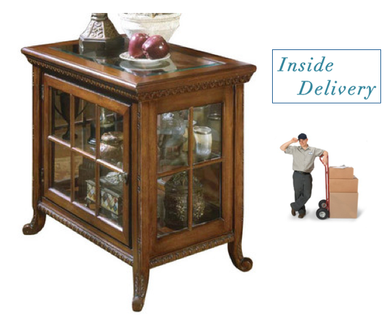 Butler Cherry Side Chair Curio Cabinet - FREE Inside Delivery! by Butler