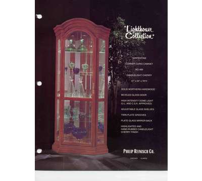 Philip Reinisch Serpentine Corner Curio Cabinet