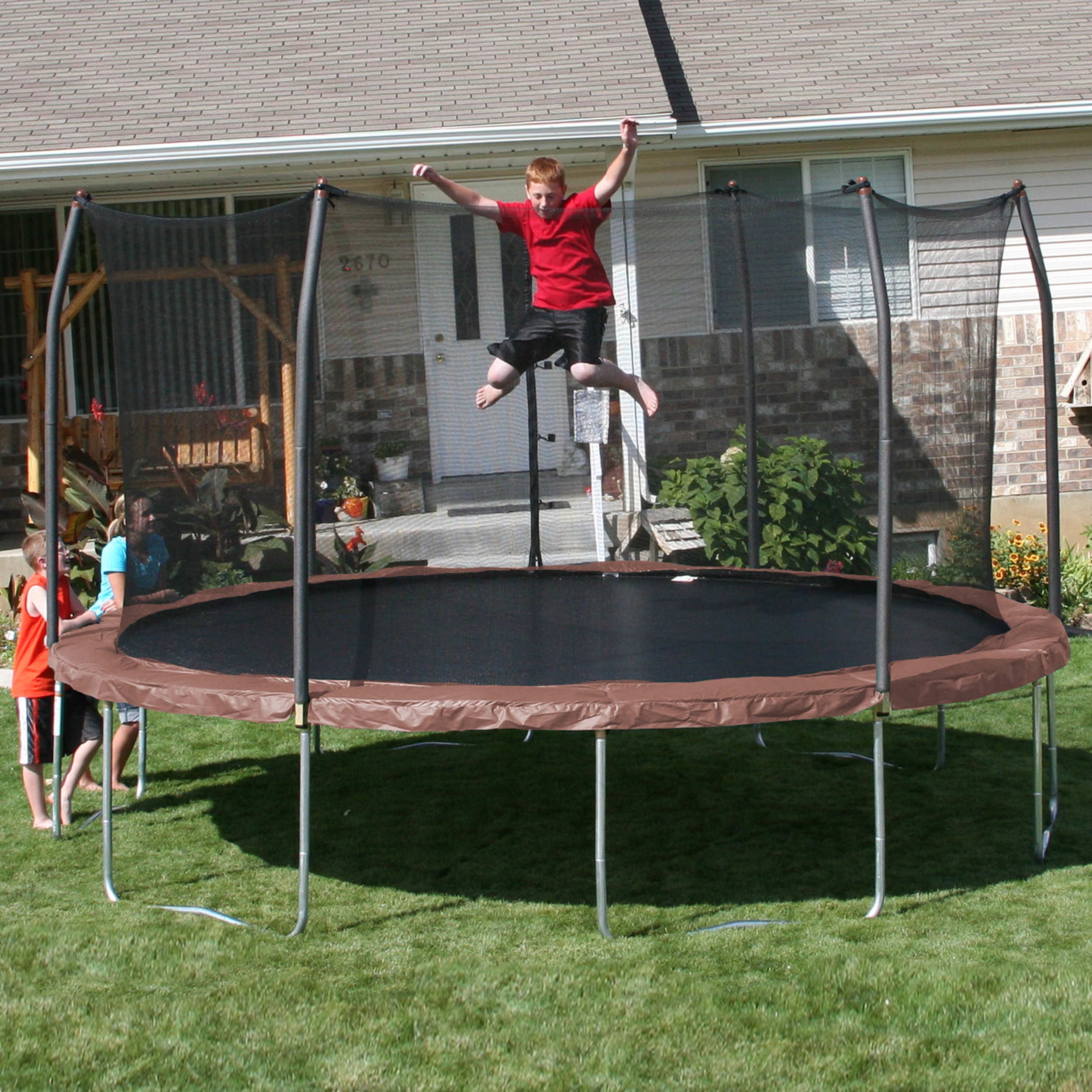 Skywalker 15 Ft Round Trampoline And Enclosure Agindu