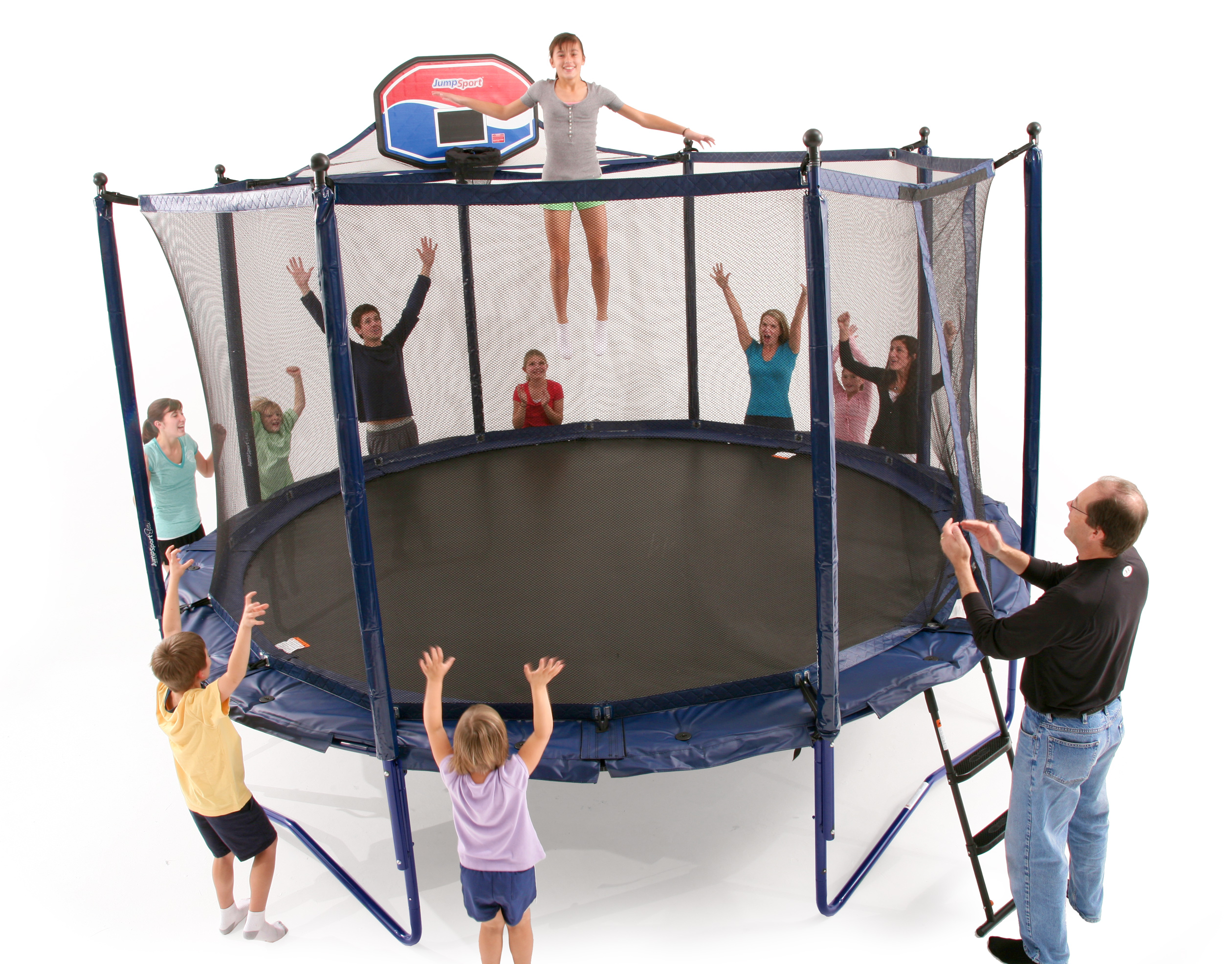 JumpSport Elite 14 ft PowerBounce Trampoline and Enclosure jumpsport elite js elite 14 powerbounce system with enclosure v1 trampoline 0 0 JumpSport Elite 14 ft PowerBounce Trampoline and Enclosure