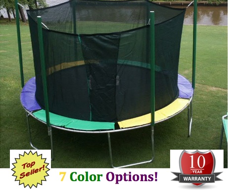 Magic Circle 13.5 ft Round Magic Cage Trampoline - FREE 10-Year Warranty!